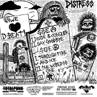 Distress - S/T (2nd press; black vinyl, glued cover)