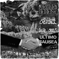 Social crisis/Ultimo rausea/<br>Matka teresa/Controlled existence - War is Business - 4-way split (limited; solid light green vinyl)