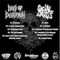 Social crisis/Days of desolation - Split (black vinyl)