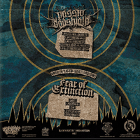 Passiv dödshjälp/Fear of extinction - Split (limited; half bone/half aqua blue vinyl)