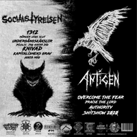 Antigen/Socialstyrelsen - Split: A sense of dread (1st press; limited; half clear/half white vinyl)