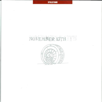 November 13th - Stillstand / Weiter