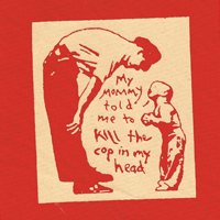 My mommy told me... (red with yellow print)