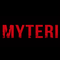 Myteri - Straight logo - red (6x1,5)